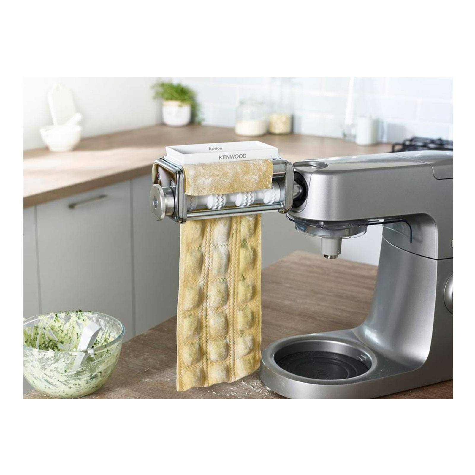 Kenwood KAX93.A0ME, Ravioli-Maschinenaufsatz, Edelstahl, Chrom, 226 mm, 113 mm, 93 mm