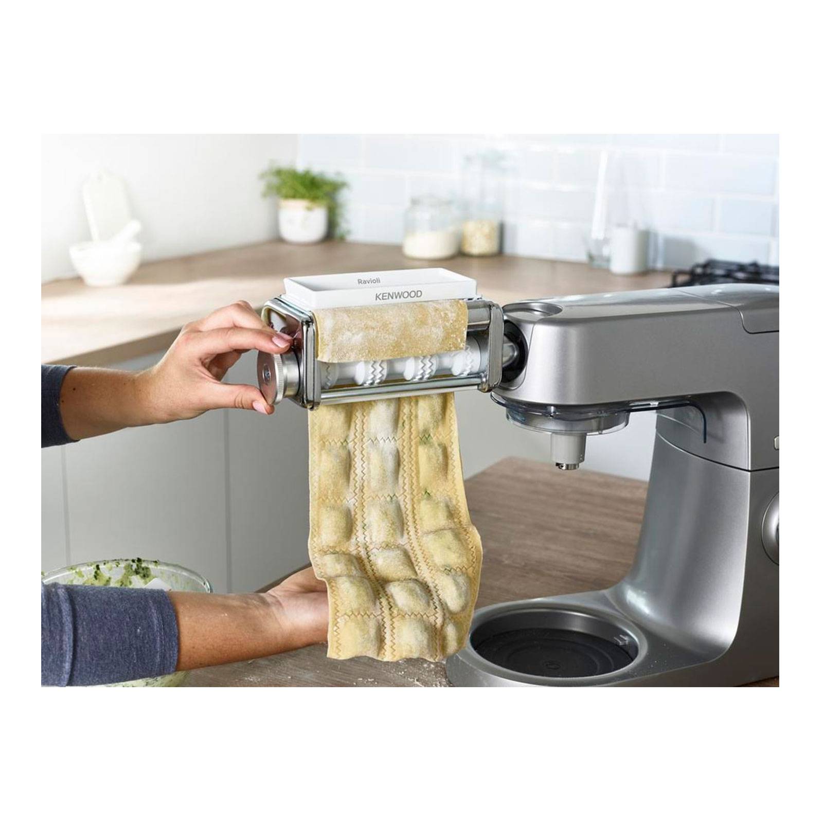 Kenwood KAX93.A0ME, Ravioli-Maschinenaufsatz, Edelstahl, Chrom, 226 mm, 113 mm, 93 mm