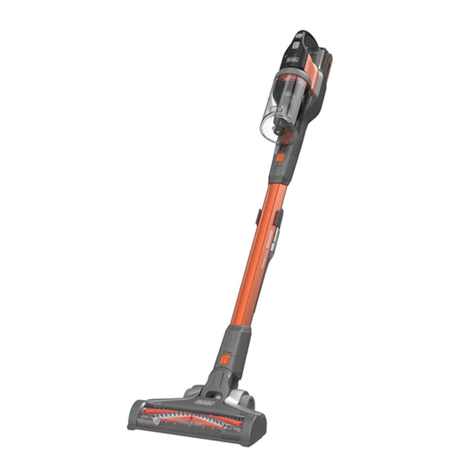 Black + Decker BHFEV182C2 18V Akku-Stielsauger Handstaubsauger Orange mit 2. Akku