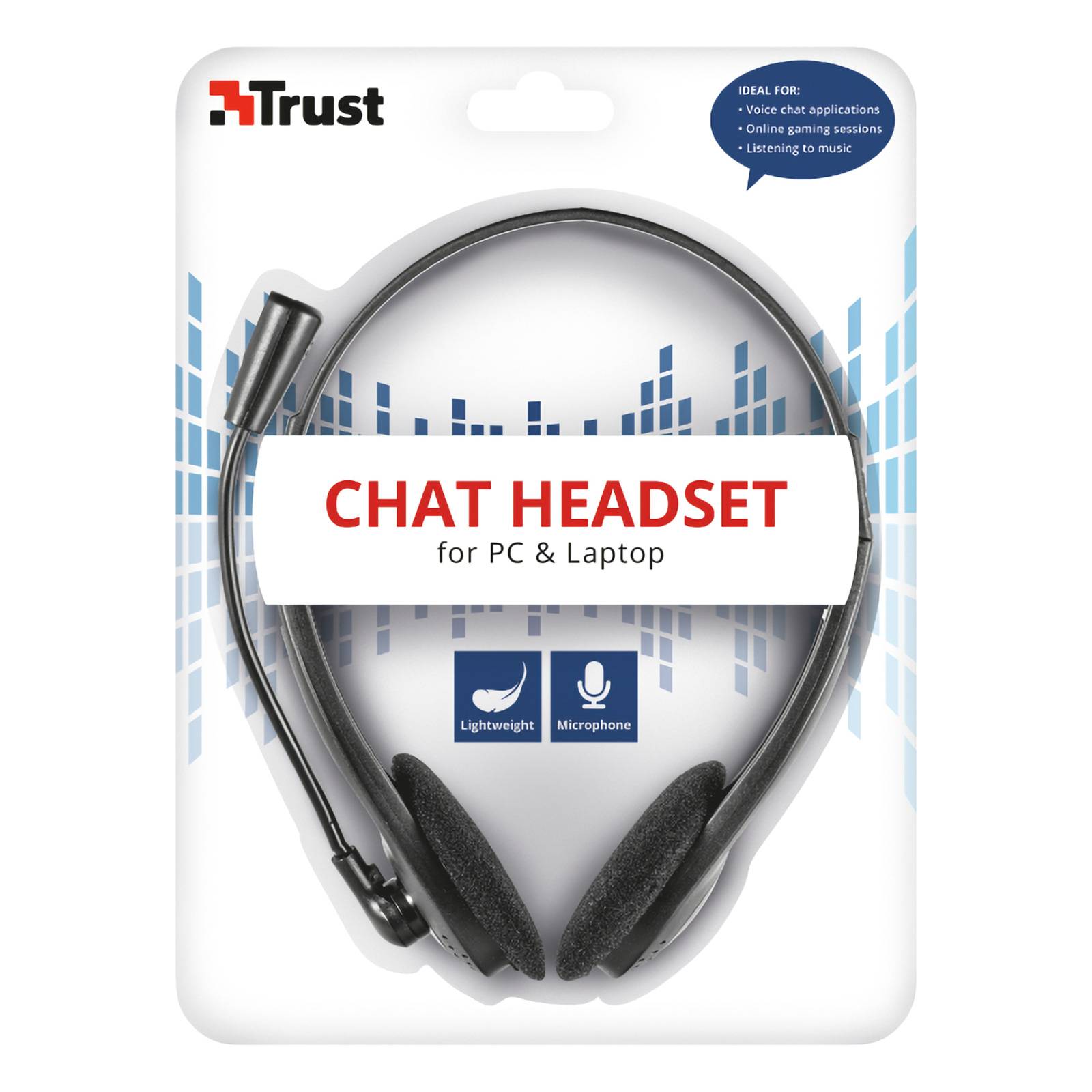 Trust PC Headset mit Mikrofon, 3.5mm, leicht, Schwarz