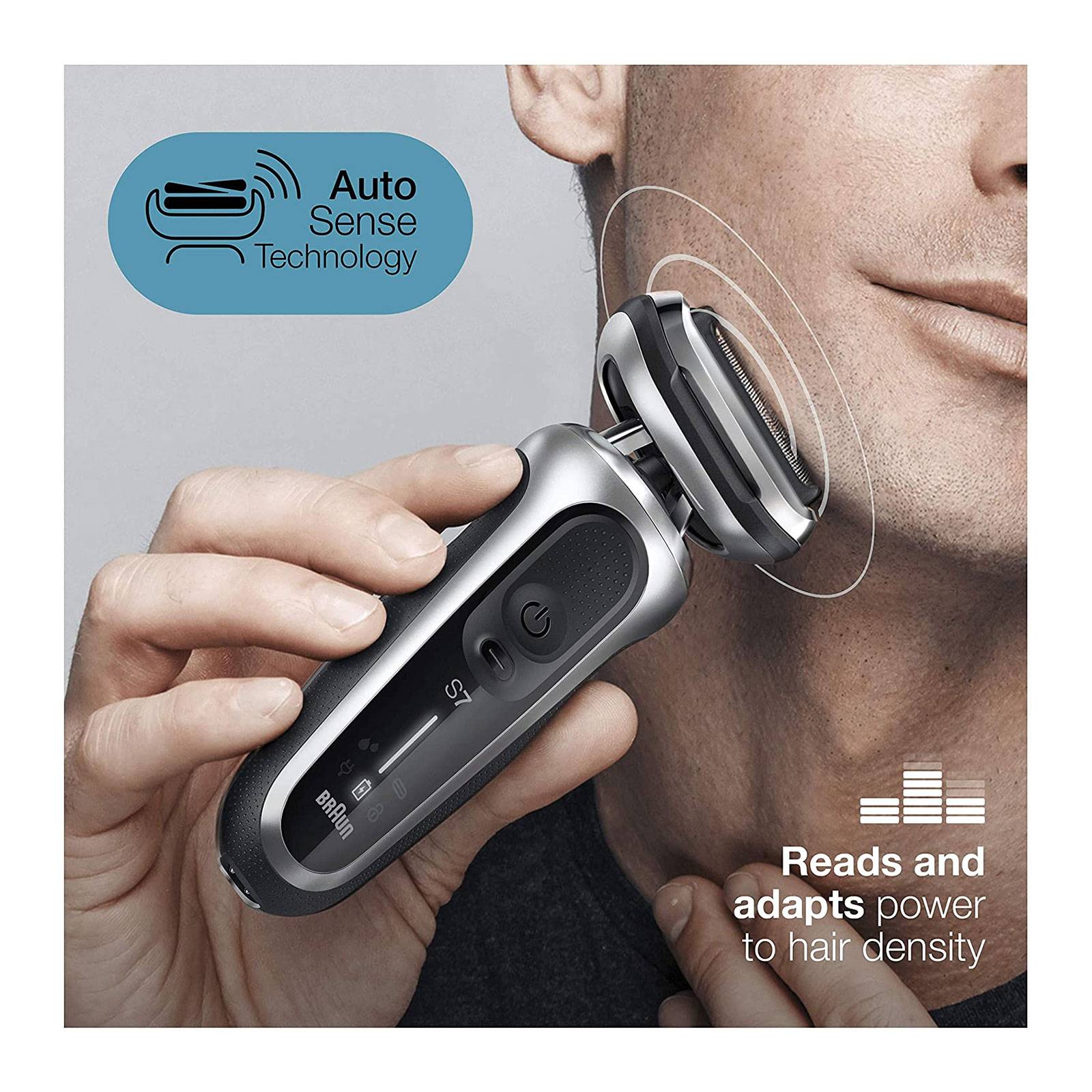 Braun Series 7 - 70-S7200cc Akku-Rasierer inkl. Reinigungsstation schwarz/silber