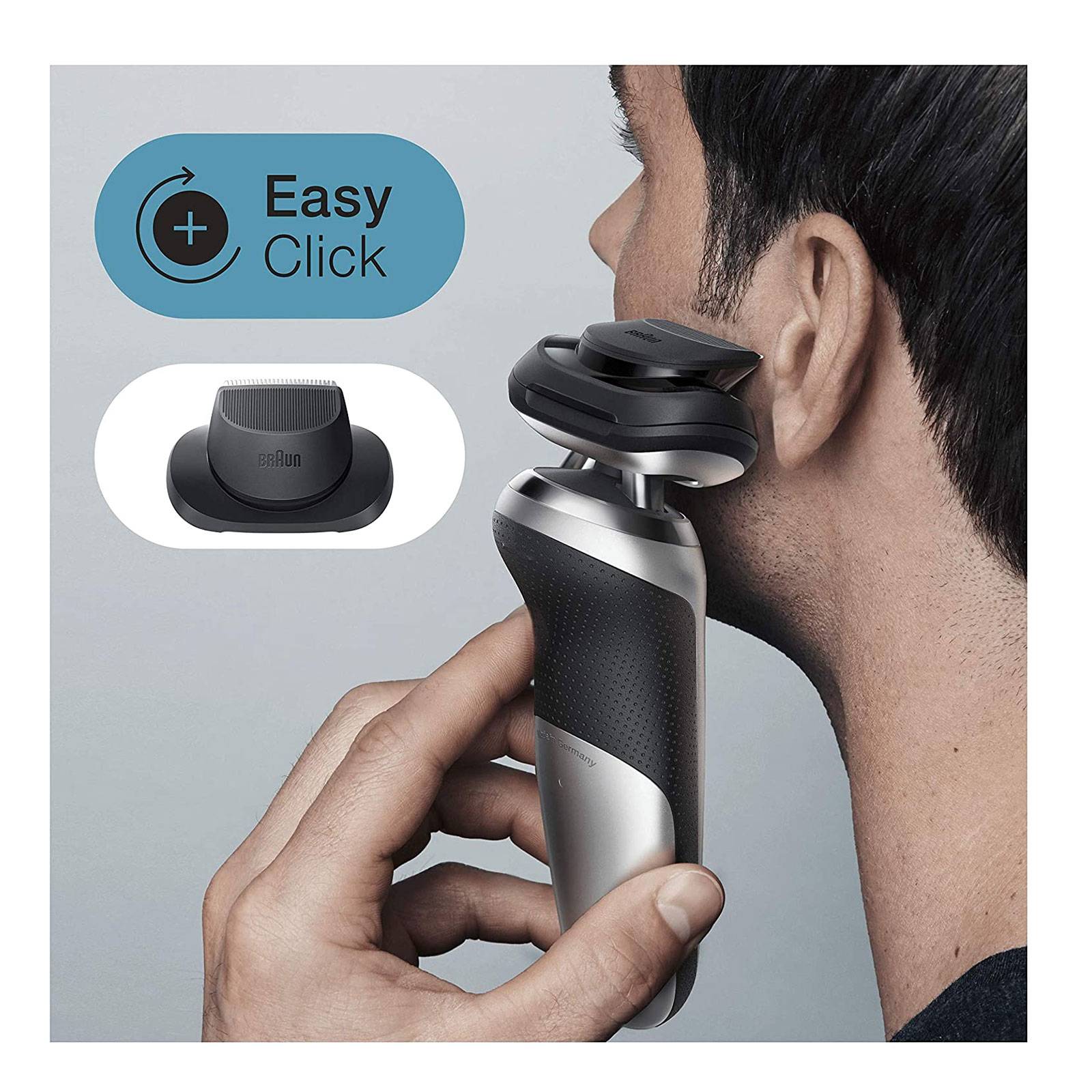 Braun Series 7 - 70-S7200cc Akku-Rasierer inkl. Reinigungsstation schwarz/silber