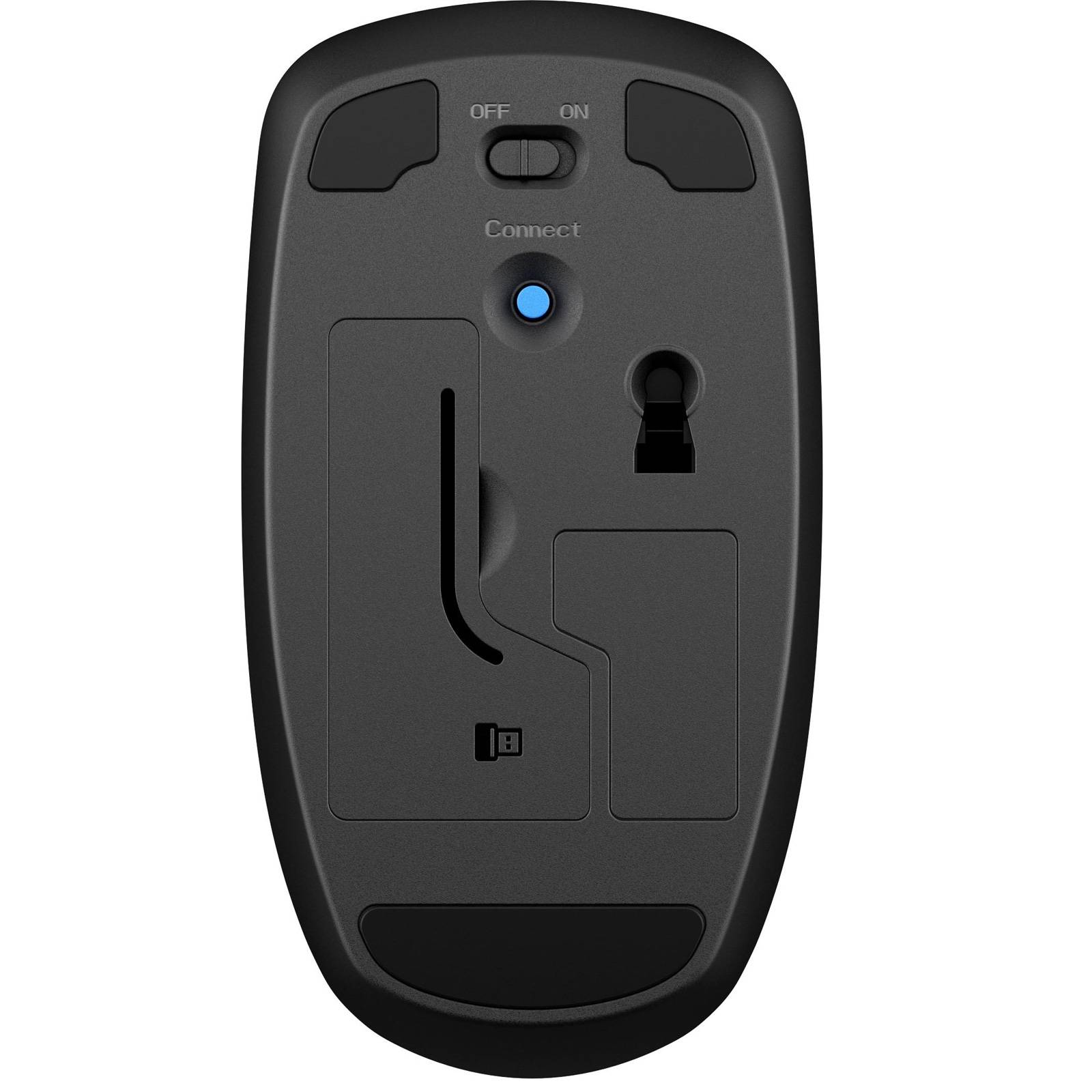 HP X200 - Maus - optisch - kabellos - 2.4 GHz - kabelloser Empfänger (USB)