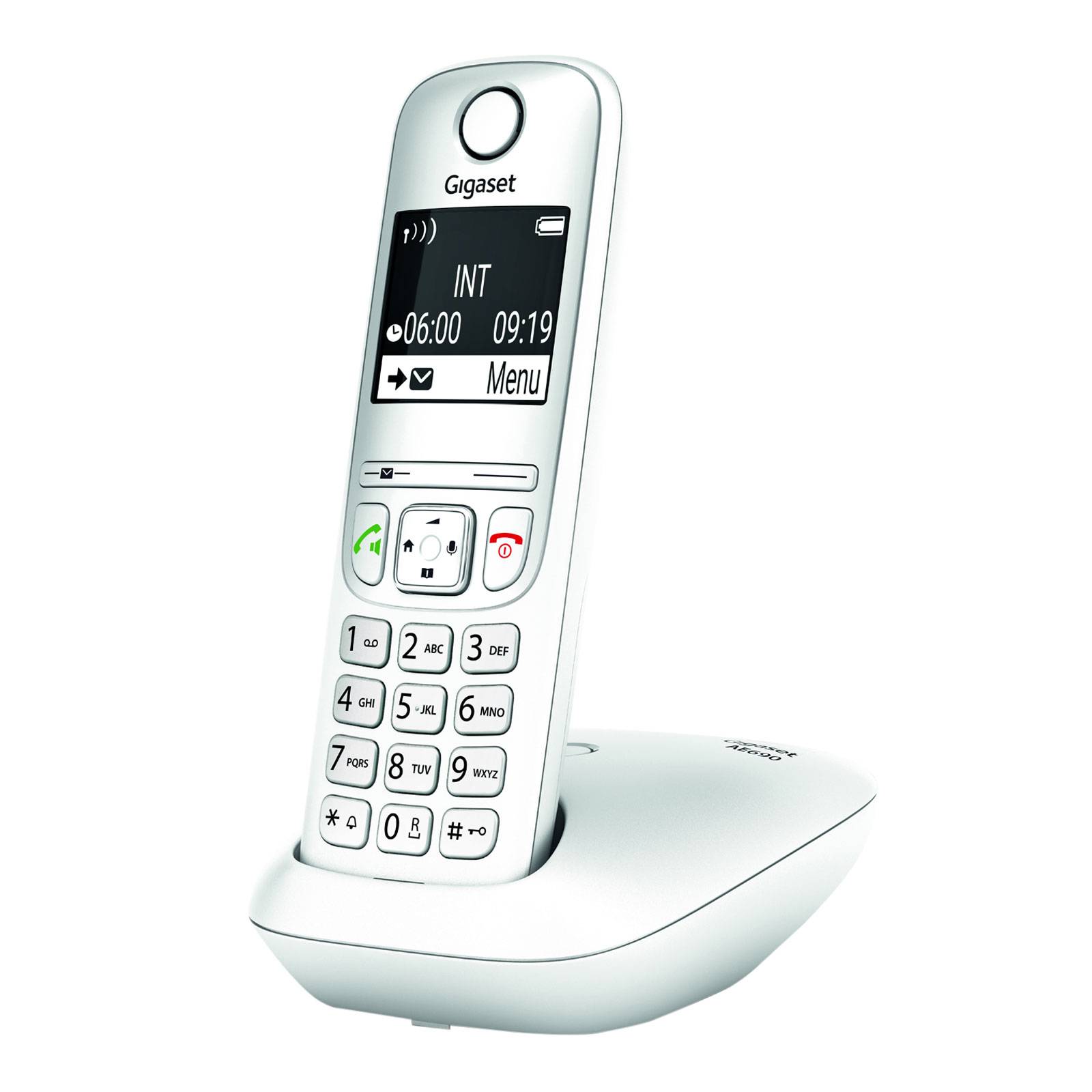 Gigaset AE690, Analoges/DECT-Telefon, Kabelloses Mobilteil, Freisprecheinrichtung, 100 Eintragungen, Anrufer-Identifikat