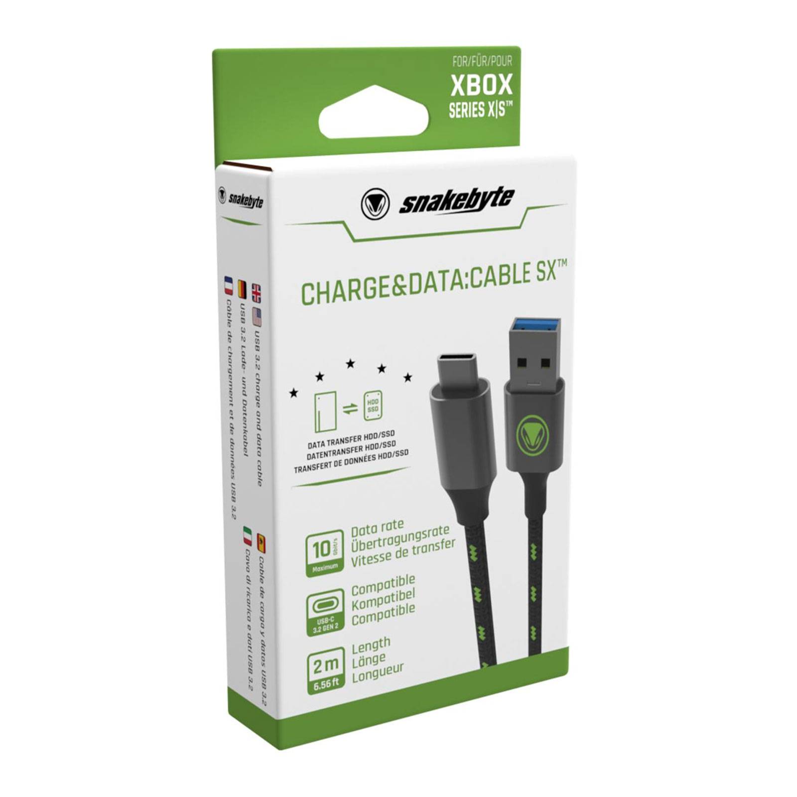Snakebyte XSX Charge Data Cable 2m Ladekabel