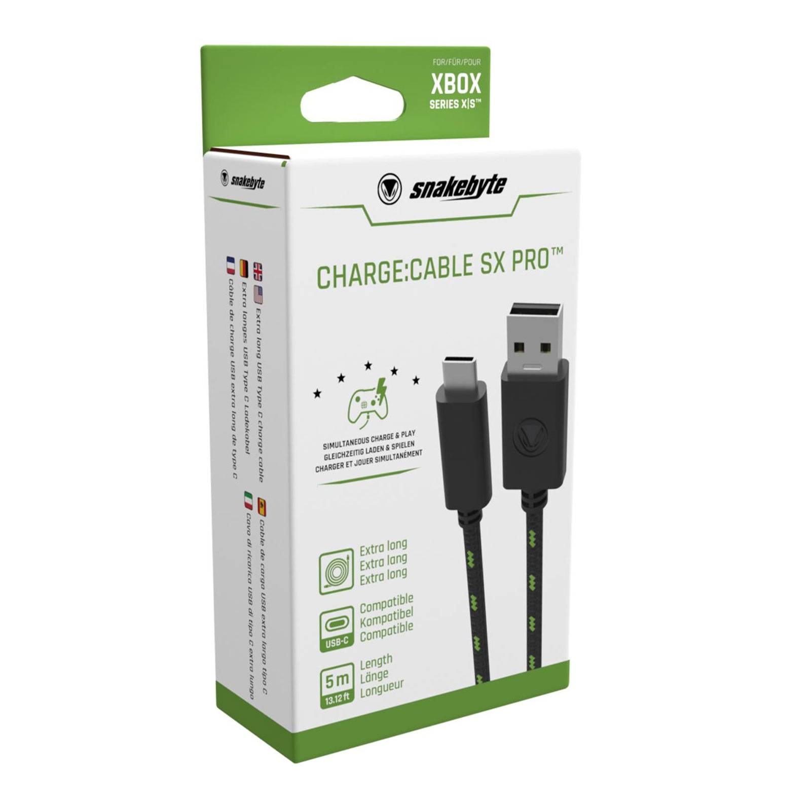 Snakebyte XSX Charge Cable Pro 5m Ladekabel