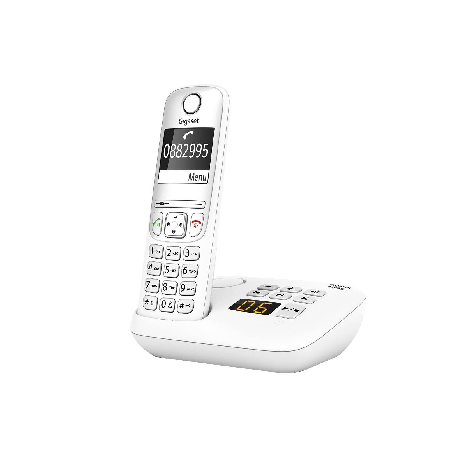Gigaset AE690A Schnurlostelefon mit Anrufbeantworter weiß