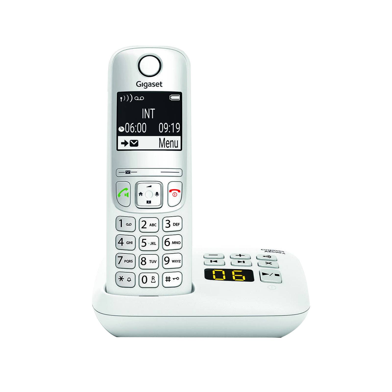 Gigaset AE690A Schnurlostelefon mit Anrufbeantworter weiß
