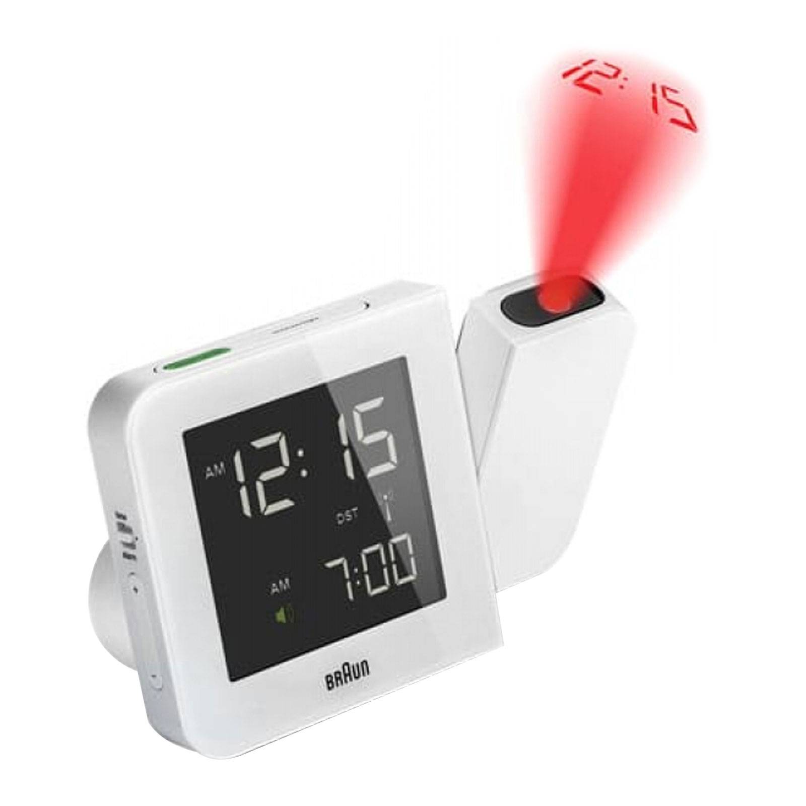 Braun 67161, Digitaler Wecker, Rechteck, Weiß, 24 h, Zeit, AC