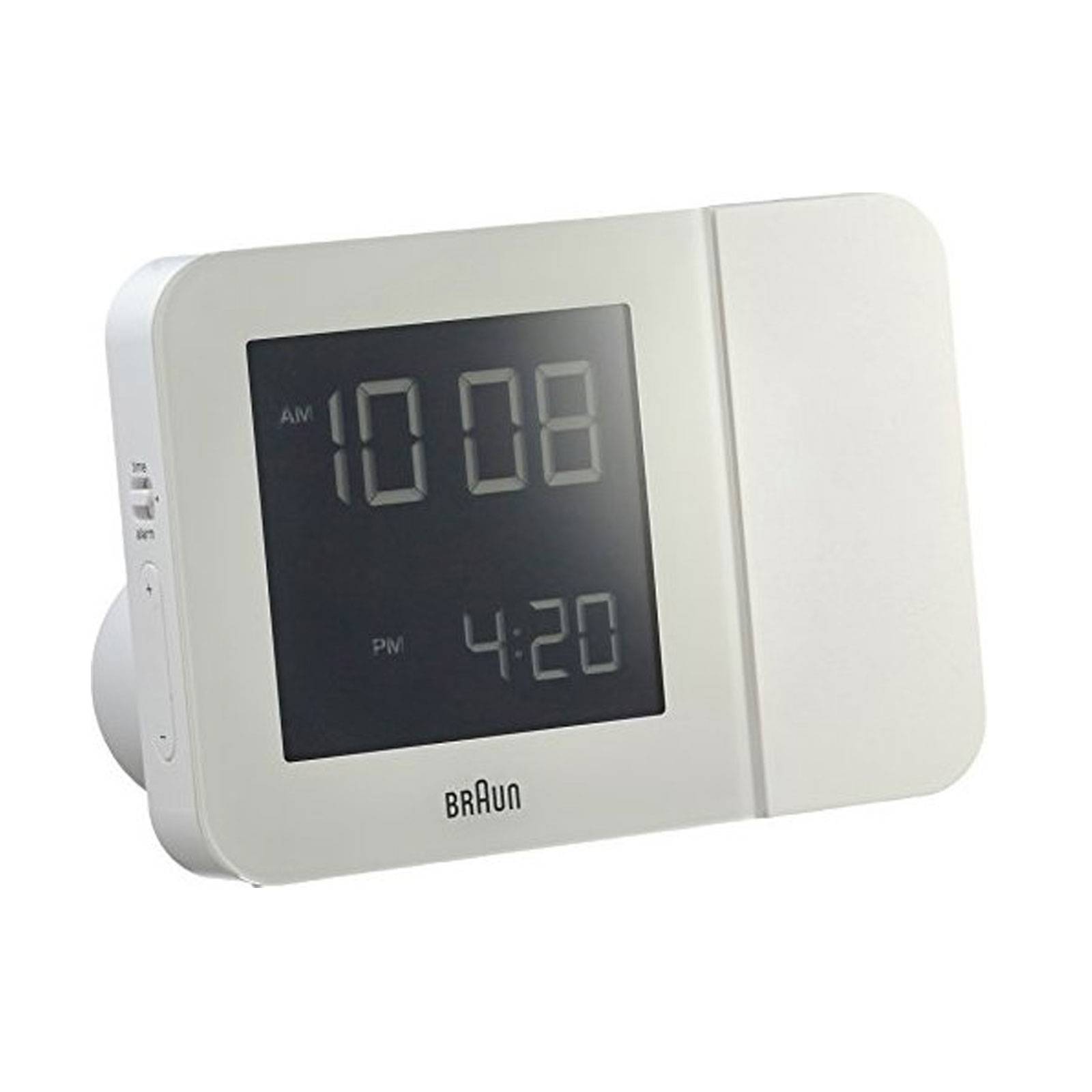 Braun 67161, Digitaler Wecker, Rechteck, Weiß, 24 h, Zeit, AC