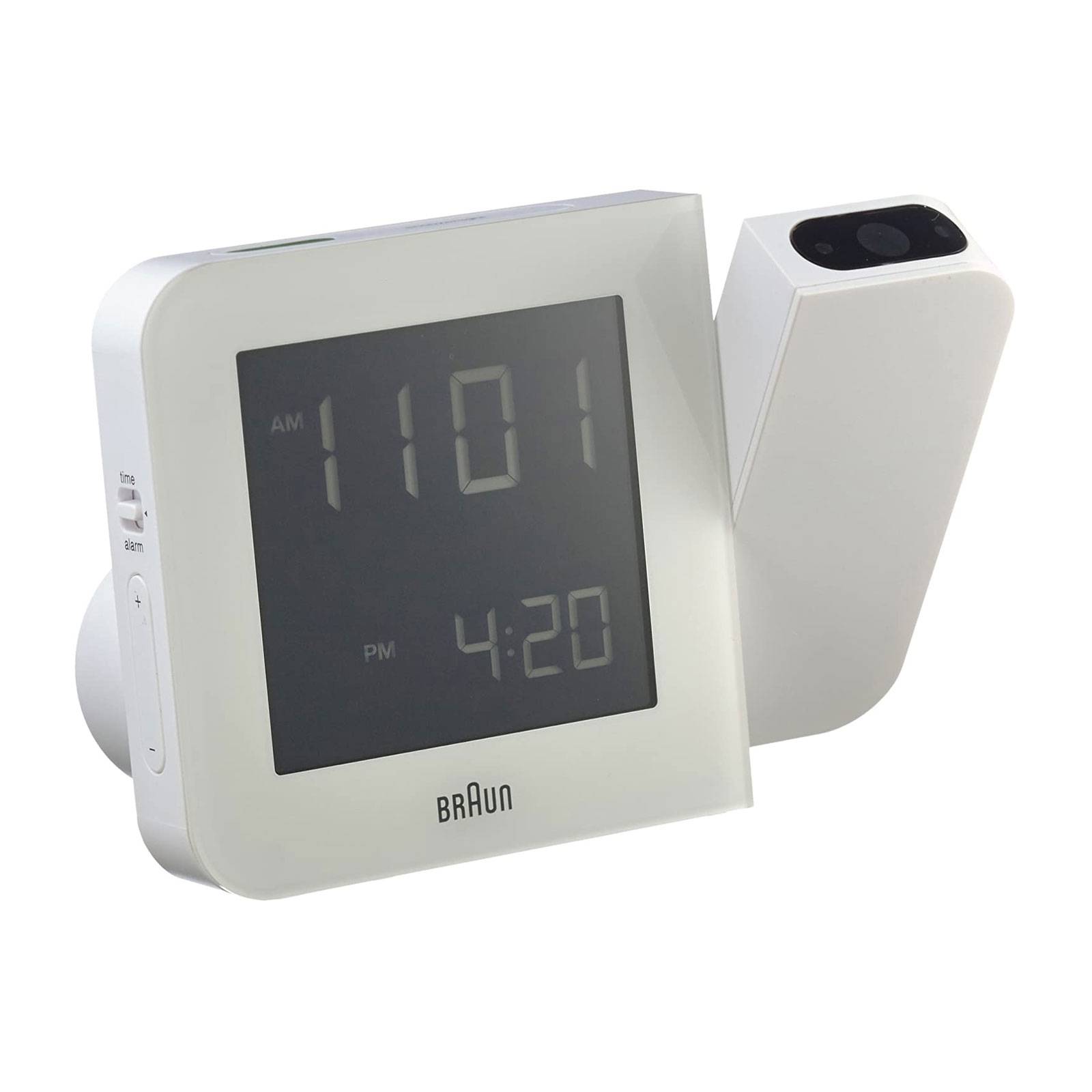 Braun 67161, Digitaler Wecker, Rechteck, Weiß, 24 h, Zeit, AC