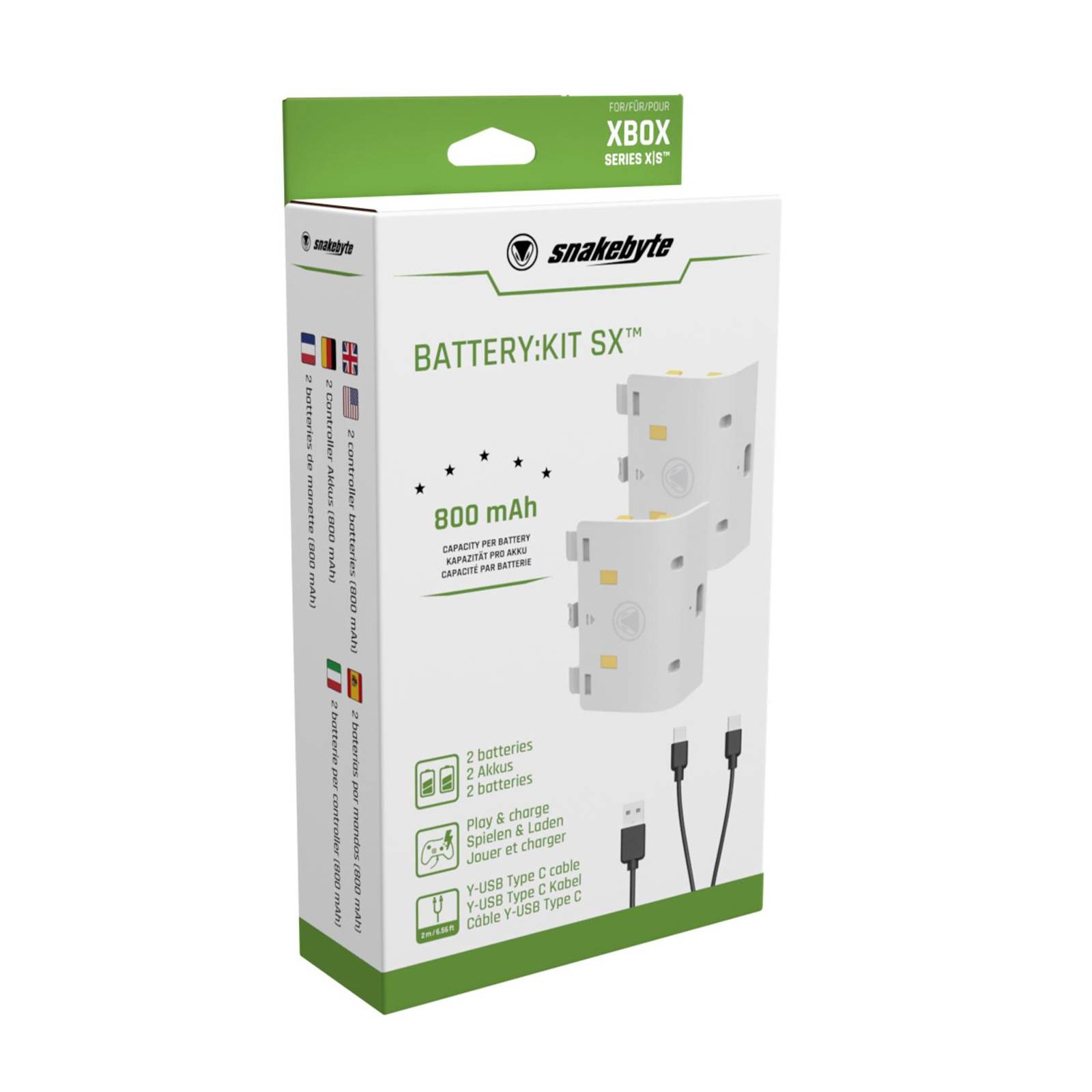 Snakebyte XSX Battery Kit Weiss