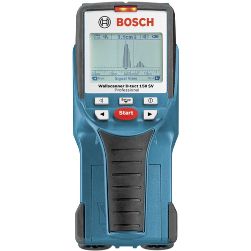 Bosch Professional Ortungsgerät  D-TECT 150 SV 0601010008 Ortungstiefe (max.) 150 mm Geeignet für Holz, eisenhaltiges Metall, nicht eisenhaltiges Me