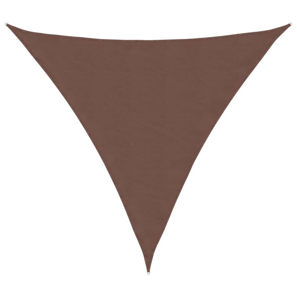 vidaXL Sonnensegel Oxford-Gewebe Dreieckig 4,5x4,5x4,5 m Braun