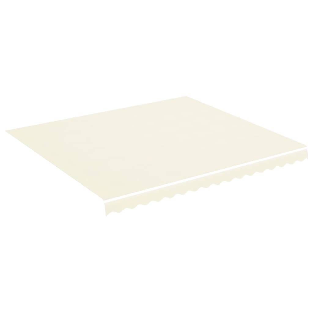 vidaXL Markisenbespannung Creme 4x3,5 m
