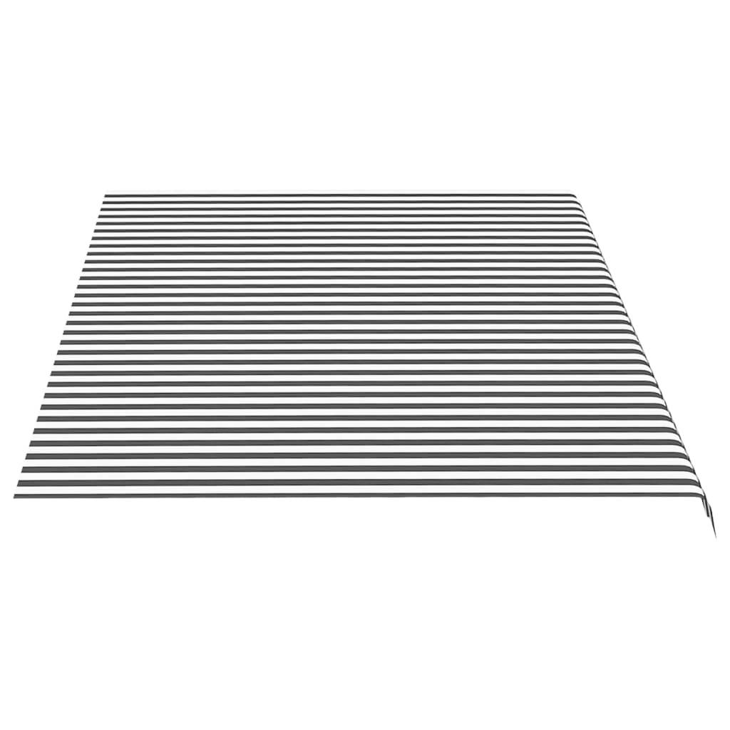 vidaXL Markisenbespannung Anthrazit und Weiß 5x3 m