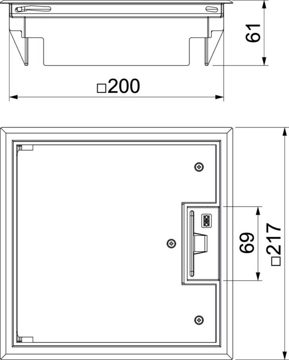 OBO Bettermann Geräteeinsatz GES4 U 7011