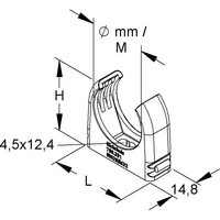HKL RO-Clip-Rohrschelle lgr M50 796.481 HKL RO-Clip-Rohrschelle lgr M50 796.481