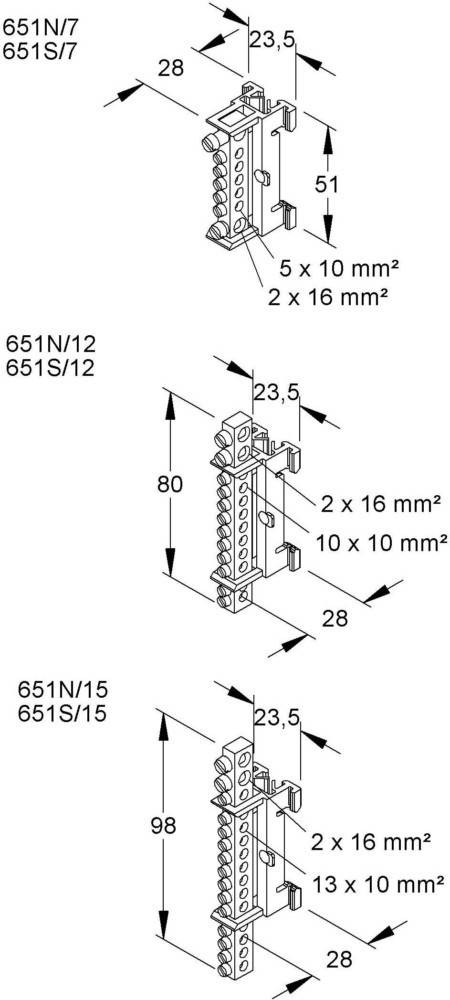 Kleinhuis 651S/7 PE-Leiterklemme