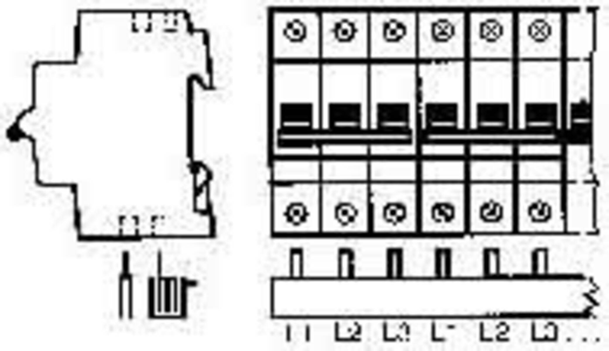 ABB 2CDL230001R1060 Phasenschiene Anzahl Reihen 3 Grau 3polig 10 mm² 1 St.