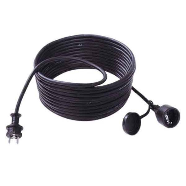 Bachmann 343.172 Strom Verlängerungskabel 16 A Schwarz 25.00 m H05VV-F 3G 1,5 mm²
