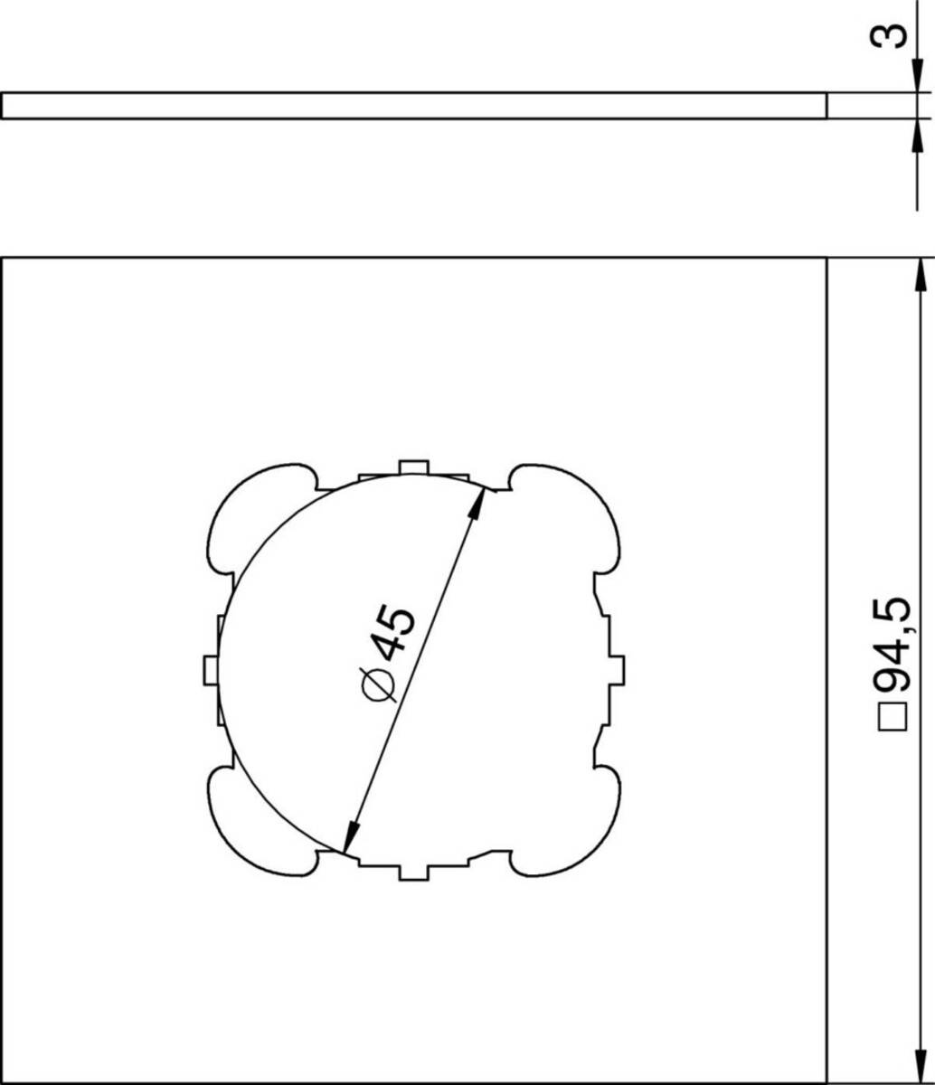 6109834 Abdeckung VH-P2 94.5 mm Gelb 1 St.