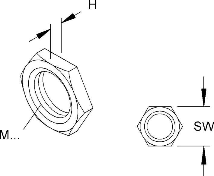 HKL Sechskantmutter 347