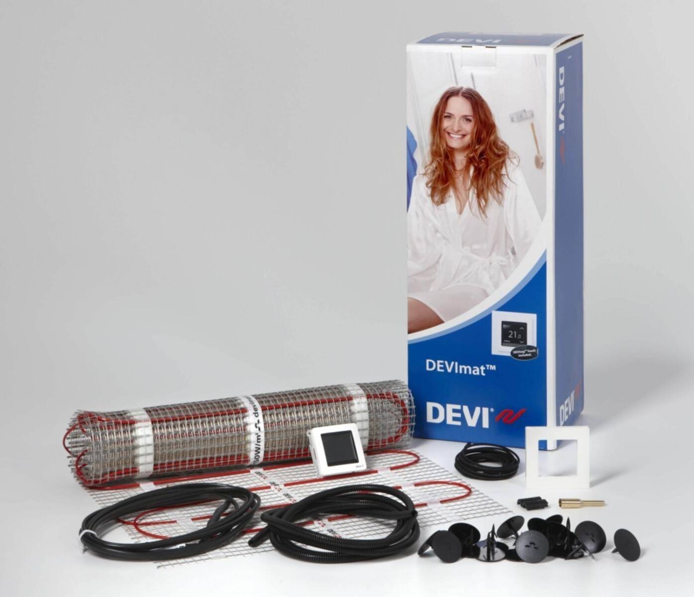 DEVI Dünnbett-Heizmatten Set 140F0817 1-225 W professional DTIF 1,5qm 50x300 Haustechnik Elektrisch