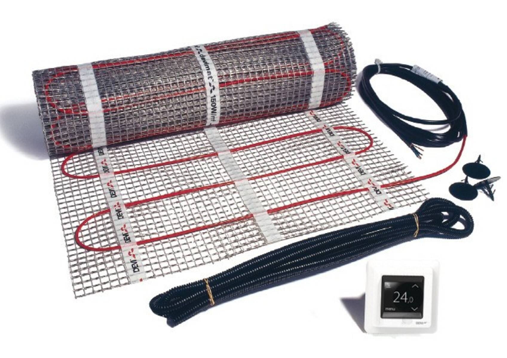 DEVI Dünnbett-Heizmatten Set 140F0817 1-225 W professional DTIF 1,5qm 50x300 Haustechnik Elektrisch