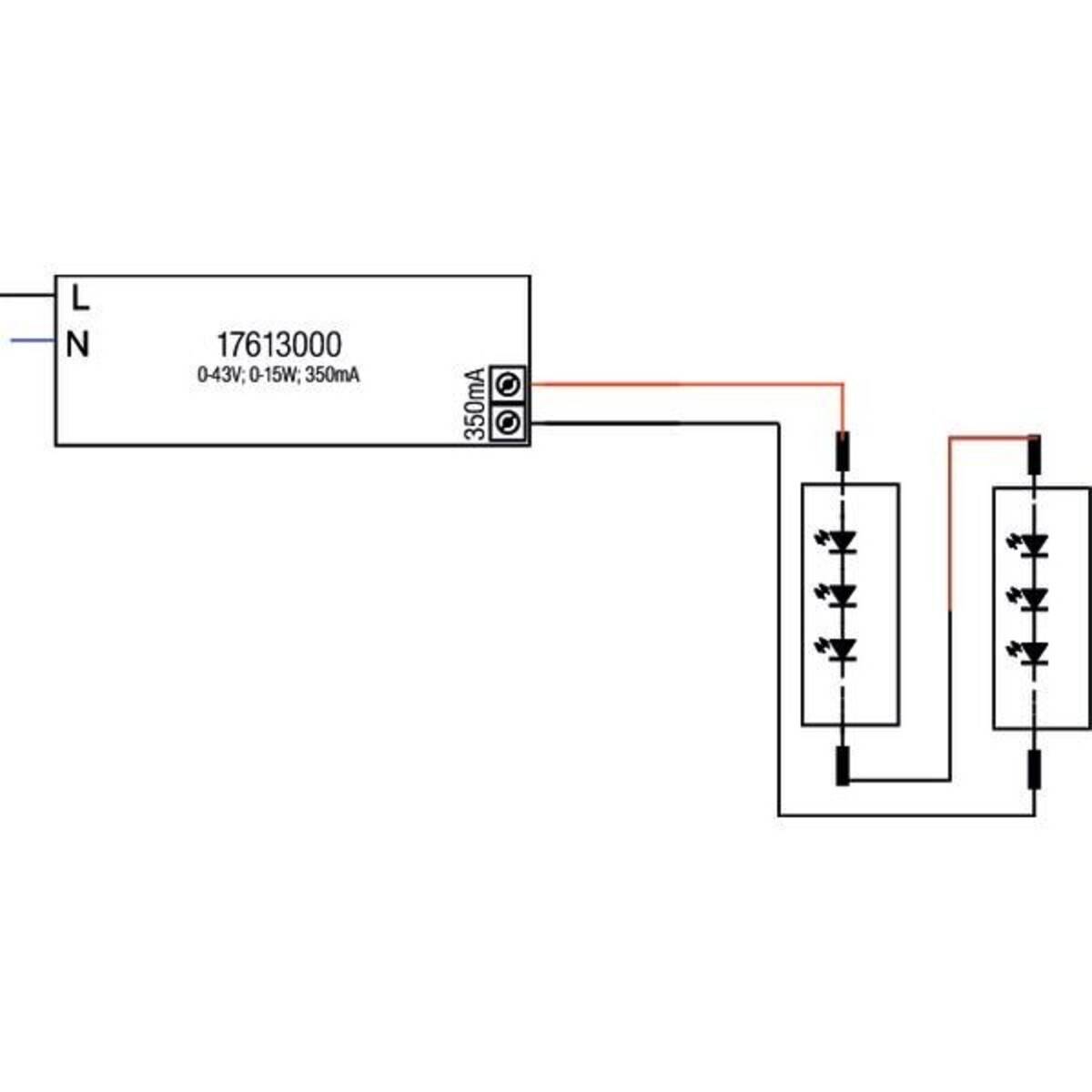 Brumberg 17613000 Netzteil 15 W 350 mA 43 V nicht dimmbar