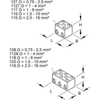 HKL Anschlussklemme 2,5qmm 2p Porzellan 127.G HKL Anschlussklemme 2,5qmm 2p Porzellan 127.G