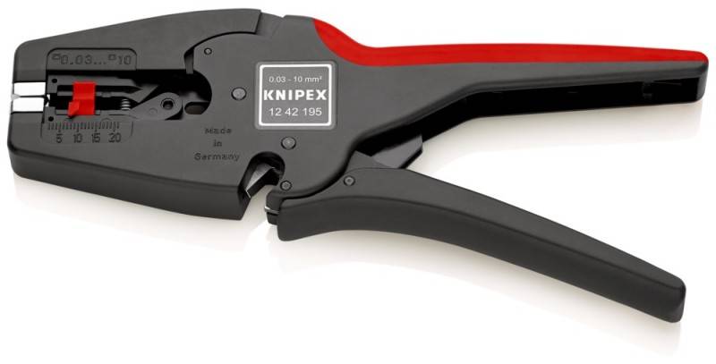 Knipex MultiStrip 10 12 42 195 SB Abisolierzange 0.03 bis 10 mm² 8 bis 32