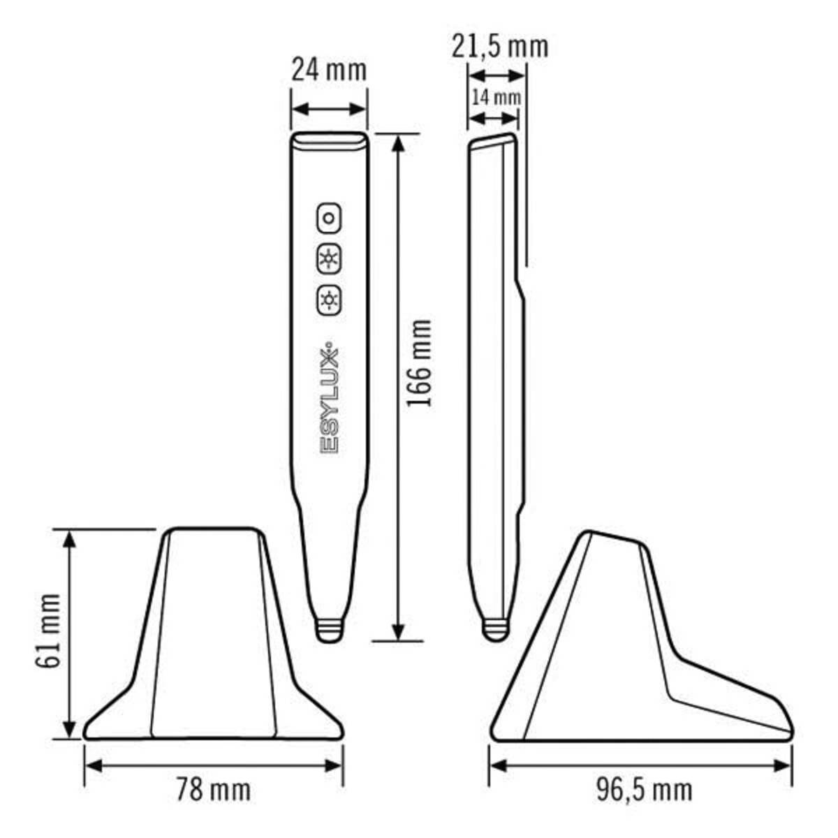 ESYLUX Fernbedienung für Leuchteneinbau, Plastikgehäuse