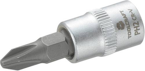 TOOLCRAFT 816052 Kreuzschlitz Phillips Steckschlüssel-Bit-Einsatz PH 2 1/4  (6.3 mm)