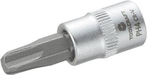 TOOLCRAFT 816055 Kreuzschlitz Phillips Steckschlüssel-Bit-Einsatz PH 4 1/4  (6.3 mm)