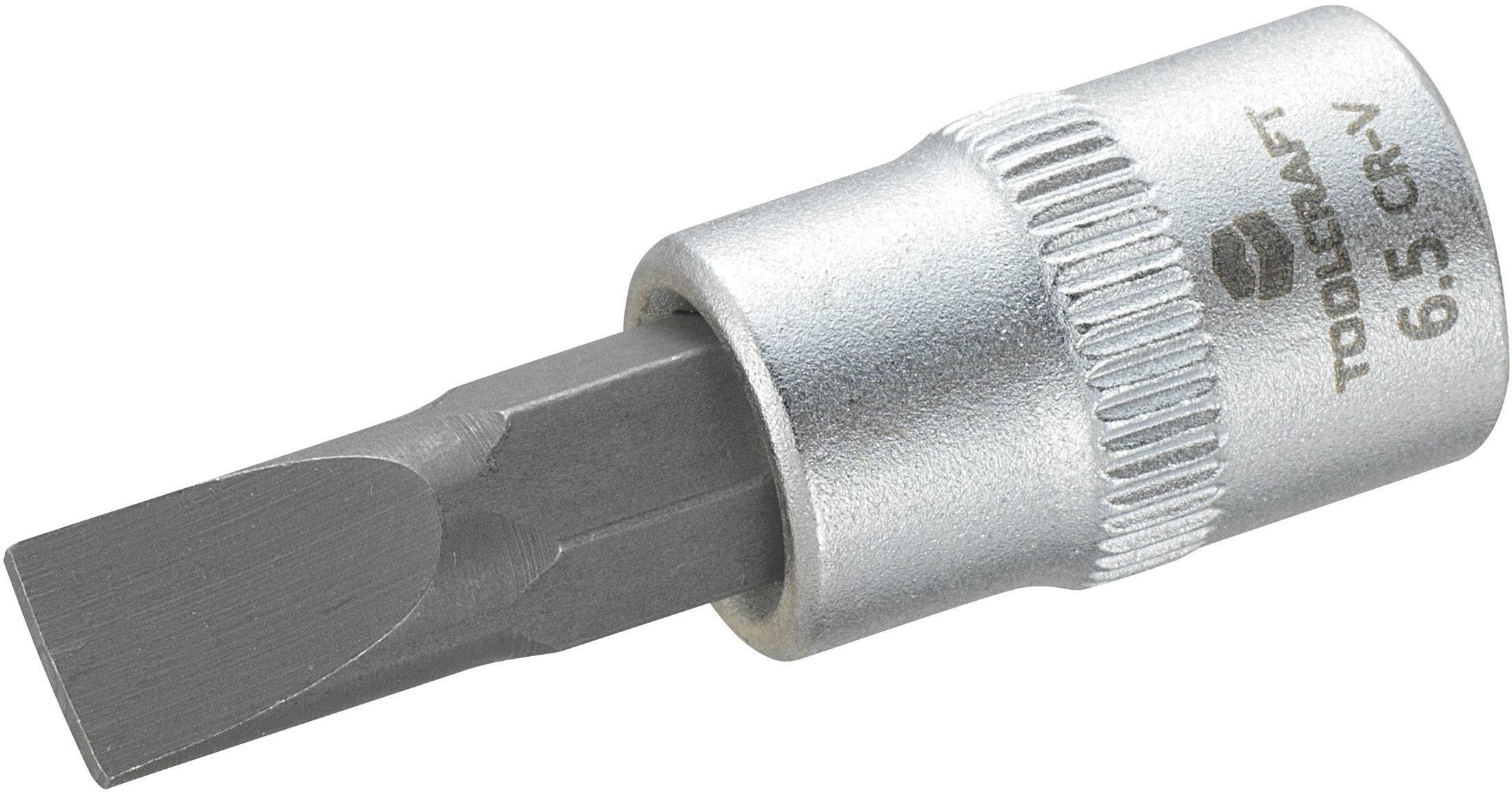 TOOLCRAFT 816065 Schlitz Steckschlüssel-Bit-Einsatz 6.5 mm 1/4" (6.3 mm)