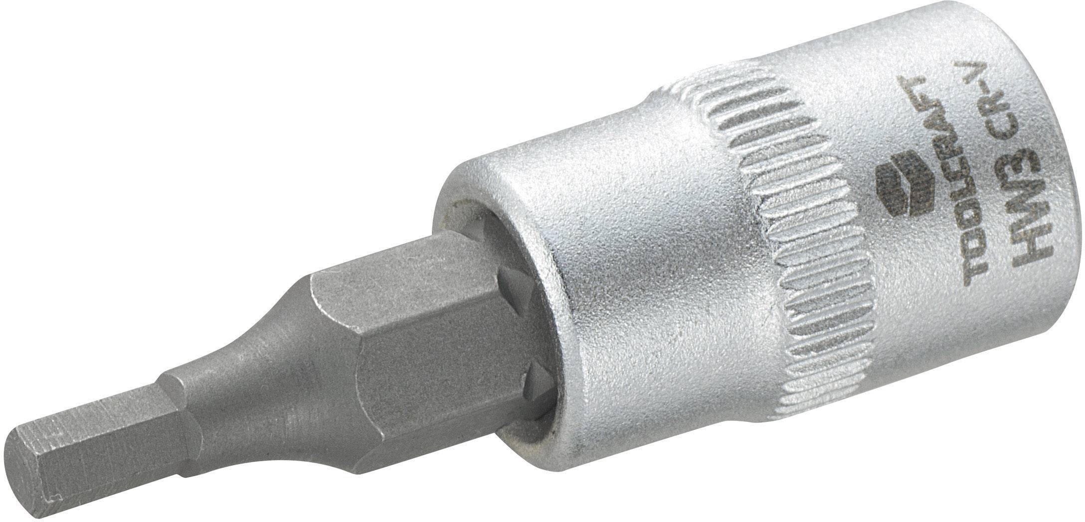 TOOLCRAFT 816068 Innen-Sechskant Steckschlüssel-Bit-Einsatz 3 mm 1/4" (6.3 mm)