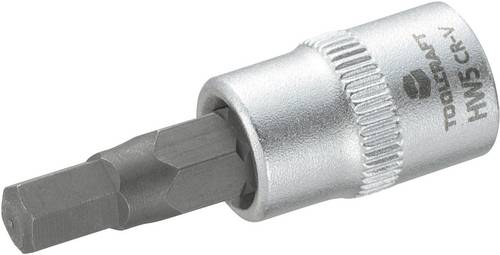 TOOLCRAFT 816070 Innen-Sechskant Steckschlüssel-Bit-Einsatz 5 mm 1/4  (6.3 mm)
