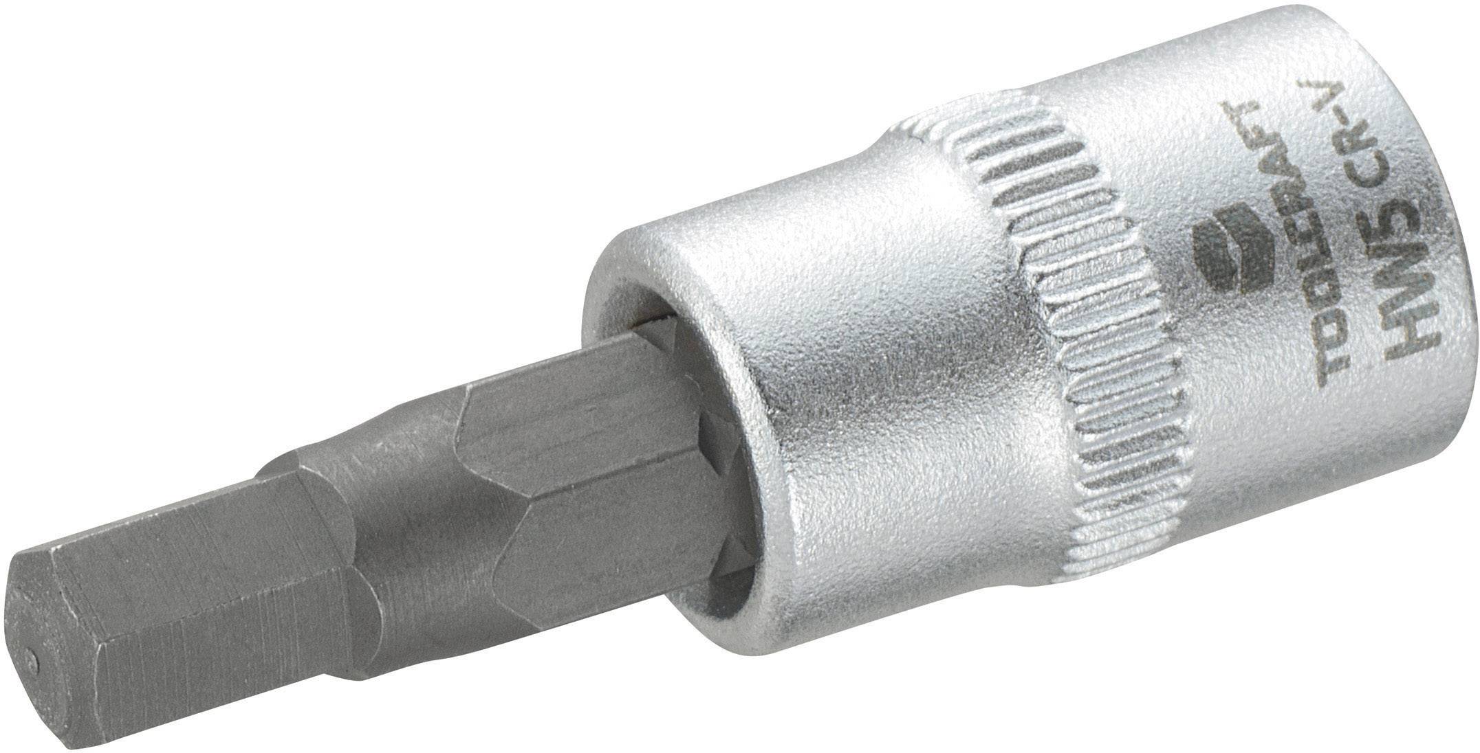 TOOLCRAFT 816070 Innen-Sechskant Steckschlüssel-Bit-Einsatz 5mm 1/4" (6.3 mm)