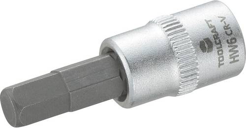 TOOLCRAFT 816071 Innen-Sechskant Steckschlüssel-Bit-Einsatz 6 mm 1/4  (6.3 mm)