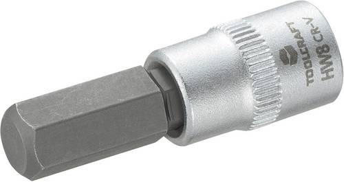 TOOLCRAFT 816072 Innen-Sechskant Steckschlüssel-Bit-Einsatz 8 mm 1/4 (6.3 mm)