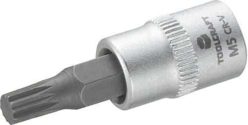 TOOLCRAFT M5 816074 Innen-Vielzahn (XZN) Steckschlüssel-Bit-Einsatz 5 mm 1/4 (6.3 mm)