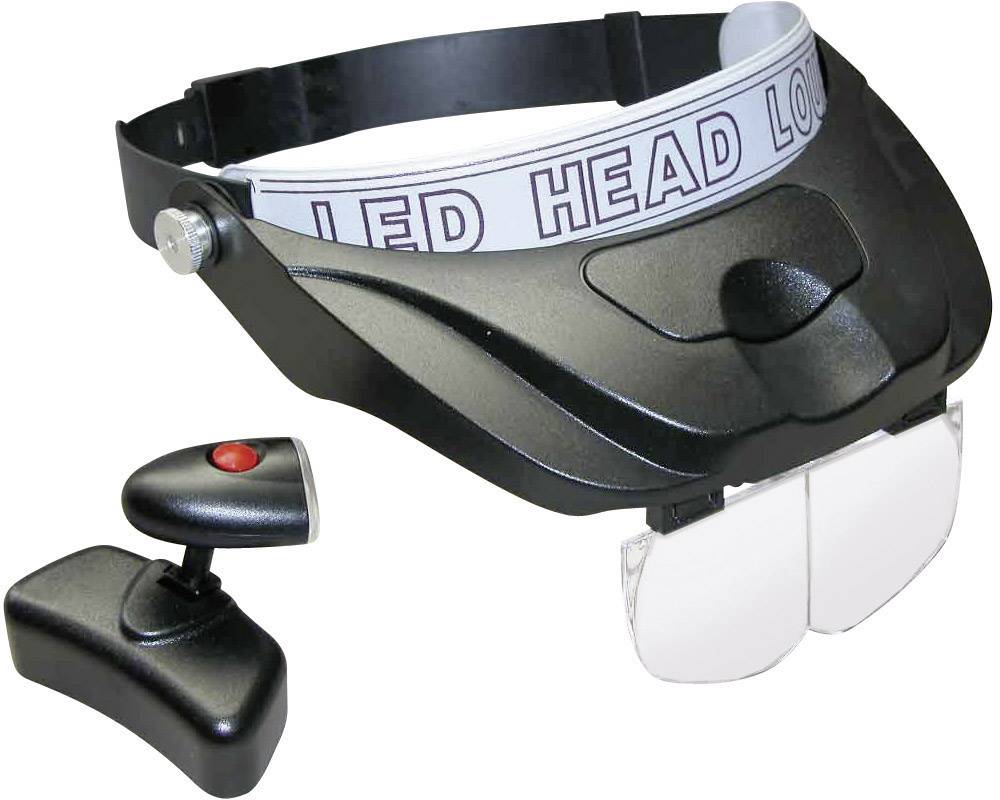 450502 Kopflupe mit LED-Beleuchtung Vergrößerungsfaktor: 1.2 x, 1.8 x, 2.5 x, 3.5 x