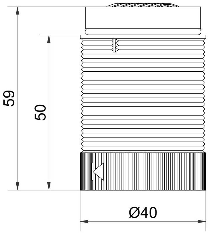 Werma Signaltechnik Signalsäulenelement 634.450.55 KombiSIGN 40 LED-Dauerlichtelement LED RGB 1 St.