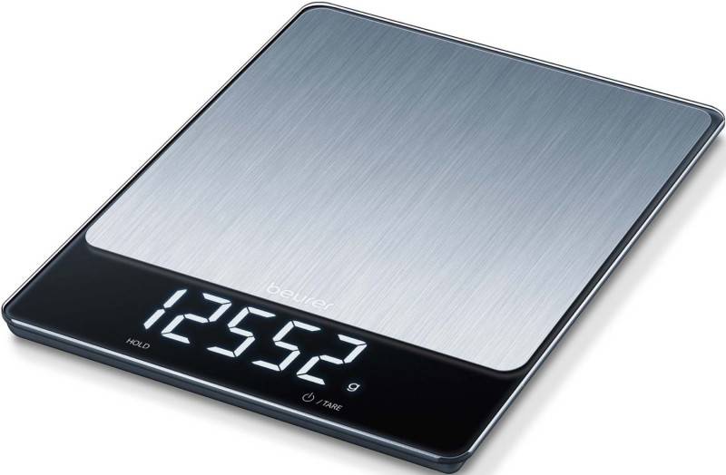 Beurer KS 34 Stainless Steel Küchenwaage digital Wägebereich (max.)=15kg Edelstahl 200 x 263 x 20