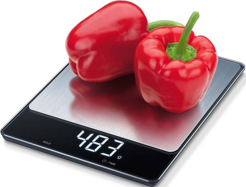 Beurer KS 34 Stainless Steel Küchenwaage digital Wägebereich (max.)=15kg Edelstahl 200 x 263 x 20