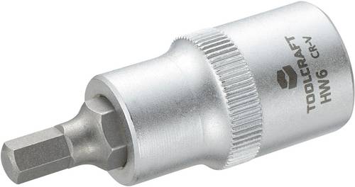 TOOLCRAFT 816156 Innen-Sechskant Steckschlüssel-Bit-Einsatz 6 mm 1/2  (12.5 mm)