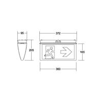 Brumberg Leuchten LED-Rettungszeichenleuchte 79030004 Brumberg Leuchten LED-Rettungszeichenleuchte 79030004