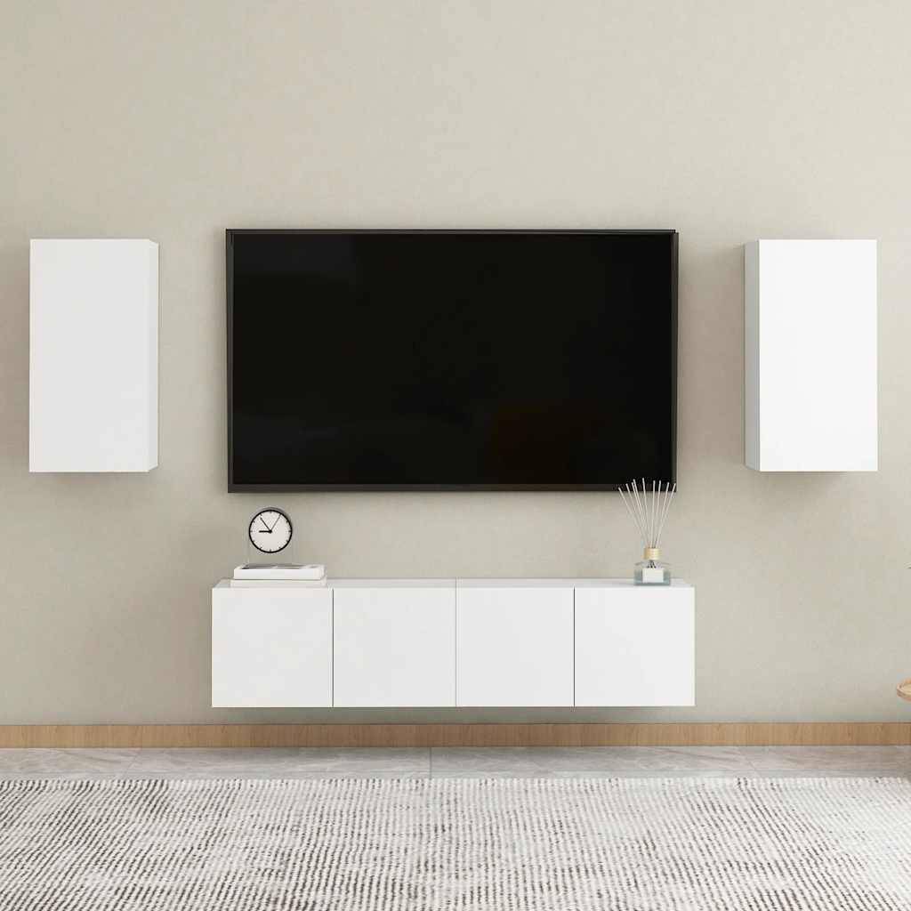 vidaXL TV-Schrank Weiß 30,5x30x60 cm Holzwerkstoff