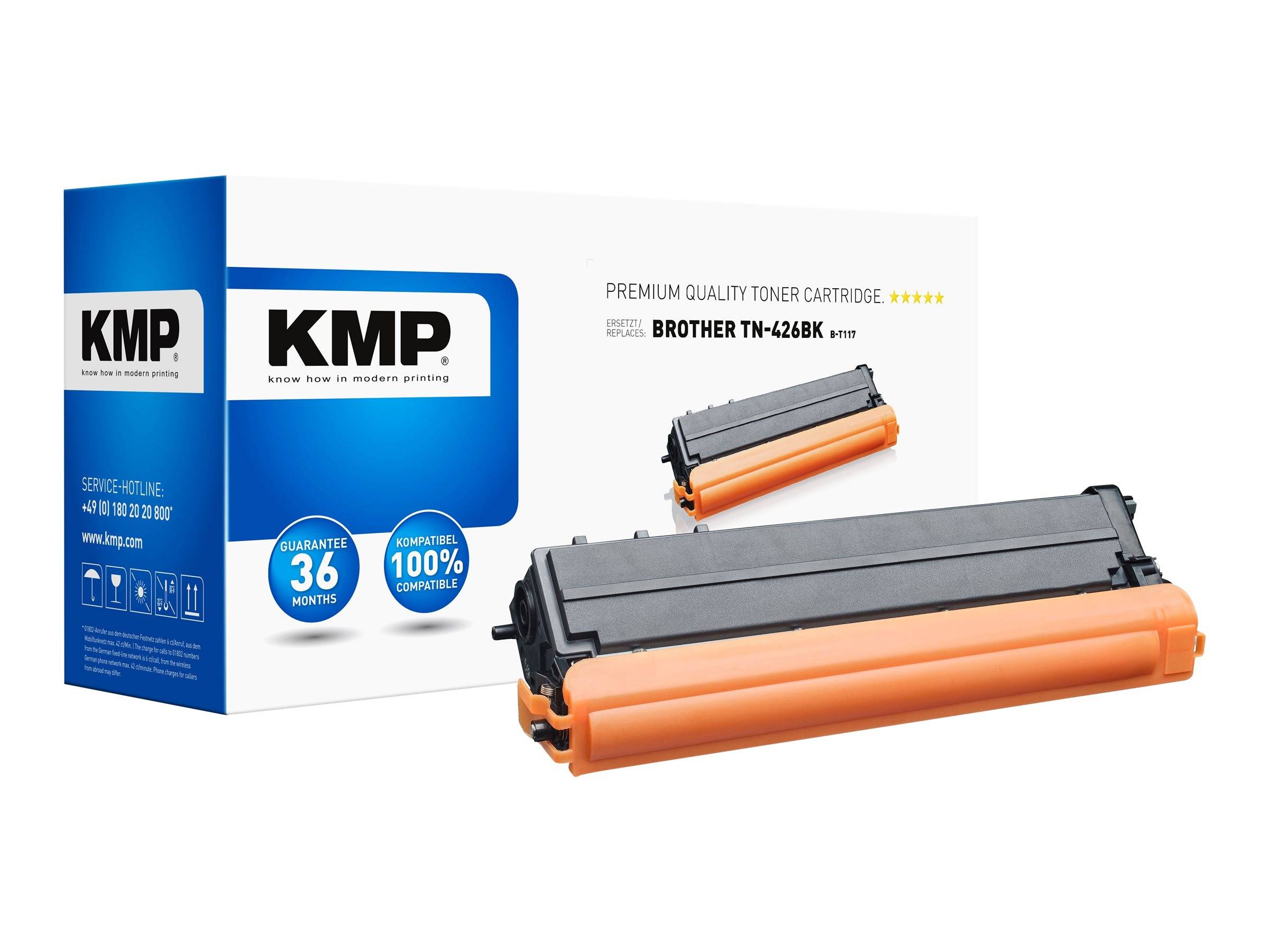 KMP B-T117 - 190 g - Schwarz - kompatibel - Tonerpatrone